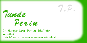 tunde perin business card